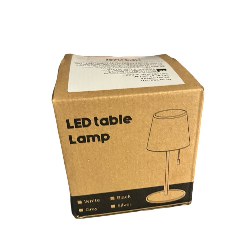 LED Table Lamp - White and Black